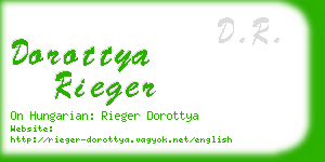 dorottya rieger business card